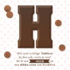 sinterklaas chocoladeletter H